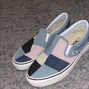 RARE PATCHWORK VANS SLIP ON NEW YORK EXCLUSIVE